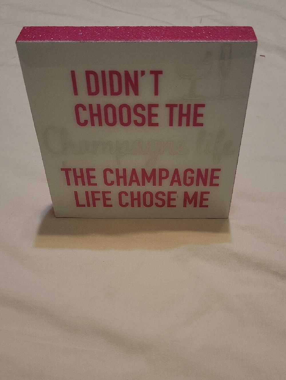 "Champagne Life" Tabletop Decor